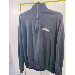 Page & Tuttle‎ Mens Kings Ridge Golf Club Quarter Zip Fleece Pullover Gray Large